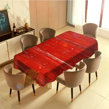 Punane Puit, Kangas, Kunsti Unikaalne Laudlina Dinning Decor