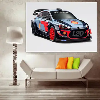Sport Auto Hyundais Tuning i20 Kupee Lõuendile Maali WRC Halli Seina Art Plakatid ja Pildid elutuba Home Decor Raamimata