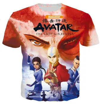 Avatar Viimati Airbender T-Särk Vabaaja Harajuku Stiilis Tshirt Streetwear Tops Mehed/naised 3D Trükitud T-särgid