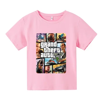 Grand Theft Auto Gta T-Särk kid Street Gta 5 T-Särk poiste ja tüdrukute Tshirts laste riided girl riietus Liiga t-särk
