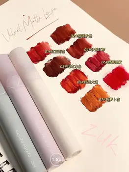 ZUK siidine huuleläige punane pruun oranž kirsi värvi veekindel kauakestev samet-matt vedelik huulepulk AC361