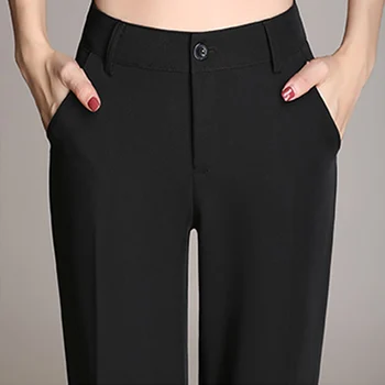 Naiste püksid Kevad Sügis Kõrge Kvaliteedi Venitada Elegantsed Püksid Slim OL Office Kanda Otse Masti Täis Pliiats Püksid Naistele