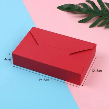 10tk Lihtne Ümbrik Stiilis Paberi Kasti Pruun Jõupaber Candy Box Valge Papp-Pakendi Karp Küpsise Küpsised kinkekarbis