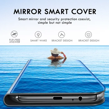 Smart mirror akna vaadata klapp telefoni juhul kaas realme realmy realmi realm relme 7 5g 2020 6.5