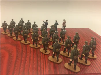 1:72 vaik mudeli saksa armee marsivad sõdur patrull sõdur tunnimees stseeni mudel värvitud vaik sõdur mudel, tasuta shipping