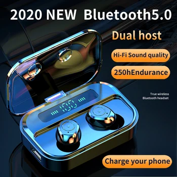 Bluetooth-5.0 Kõrvaklapid 1500mAh Aku Kasti M7S In-ear Juhtmeta Kõrvaklapid 8D Stereo Sport Töötab Veekindel Earbuds Kõrvaklapid