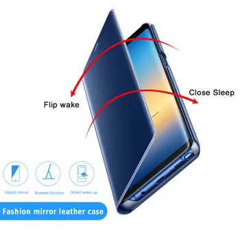 Smart Mirror Flip Case For Samsung Galaxy S8 S9 Plus S10 S10e S7 Serv S6 Lisa 9 8 J5 J7 2016 A6 A8 J4 J8 J6 2018 A5 2017 Kate