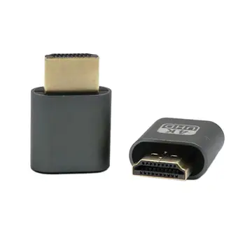 Mini VGA HDMI Dummy Plug Virtuaalne Ekraan Emulaator Adapter DDC Edid Toetada 1920x1080P 4K Video Kaart BTC PC/Mac Seadmed
