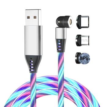 USB Tüüp C Magnet Kaabel 360º+180º Roation Helendav 3A Kiire Laadimine Magnetiga Laadija Micro USB Telefoni Juhe Huawei Mi Samsung
