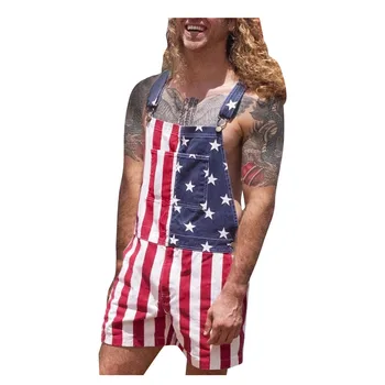 Moodsad Mehed ON Ameerika iseseisvuspäev Lipu Trükitud Kombekas Jogger Street Stiil Casual Meeste Püksid 2021 #YL5