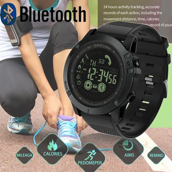 Eest SPOVAN Bluetooth Meeste Watch Fashion Sport Kell Veekindel multifunktsionaalne Digitaalne Vaadata Relogio Feminino PR1