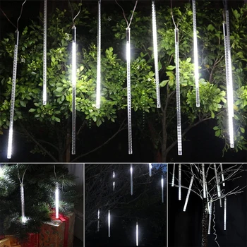 30cm 10 Lampe, LED Solar Powered Meteoor Dušš Kerge Veekindel Vanik Teenetemärgi Valgus jaoks Pulmapidu Aeda Puu