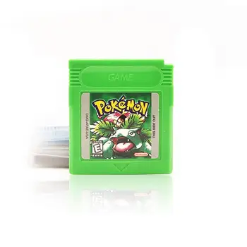 Video Mängu 16 Bit Kassett Pokemon Mängu Konsool Kaardi Seeria Sinine Roheline Hõbedane Kristall Kollane Punane Kuldne Versioon