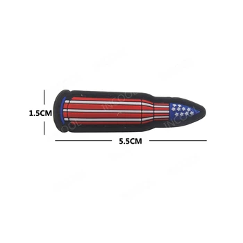USA Lipu Vihane Sõidavad Bullet 556 Tikandid Plaaster Taktikaline Sõjalise Plaaster Võidelda Ameerika Lipud Täppe Tikitud Embleemid