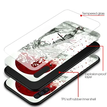 Jaapani Samurai Klaas Telefon Case For Samsung Galaxy A50 A51 A71 A70 A31 A10 A21s A91 A40 A30 Karastatud Liikuv Kaas