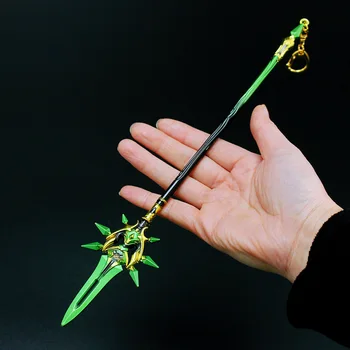 Genshin Mõju Võtmehoidja 17/22cm Anime Mäng Joonis Simulatsiooni Relva Sulamist Mudel Hutao Klee Zhongli Diluc Xiao Tsink Cosplay