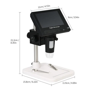 1000X 4.3 tolline LCD Ekraan Kaasaskantava Mikroskoobiga 720P LED Digitaalne Luup, mille Omanik trükkplaadi Remont Jootmise Vahendid