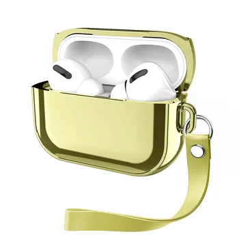 Electroplate Kõrvaklappide puhul Apple Airpod Pro Juhul Kleebise jaoks Airpod 3. Kaitsva Coque Õhu Kaunad Pro Aku Karbi Kaas