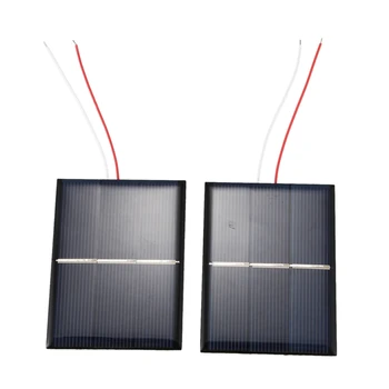 2 tk 1,5 V 400mA 80x60mm Mikro-Mini Solar Power Rakud Päikese Paneelid - DIY - Projektid- Mänguasjad - Laadija