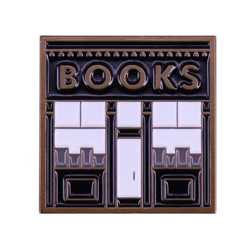 Raamatukogu Emailiga Pin-Book Store Pääsme Lugemise Ostukorvi Sõle Raamatukunsti Kingitus Lugemise Armastavad Kohal