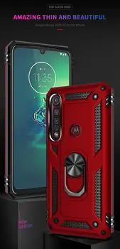 Motorola G8 pluss telefoni Juhul Sõrme Sõrmus juhul Auto Omanik Seista Magnet Äraveo Eest Moto G8 pluss juhul