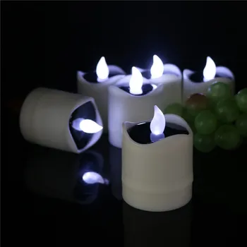 Simulatsioon Flameless Solar Powered Vee-Elektri-Candle Light LED Night Light Kodu Kaunistamiseks Pulmad Sünnipäev