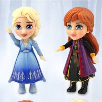Disney Cartoon Külmutatud PVC Tegevus Joonis Elsa Anna Mudel Mänguasjad Kawaii Lumi Printsess, Kuninganna Mudel Arvandmed Lapsed Kingitusi