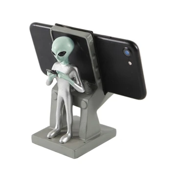 Loominguline Alien - Telefoni Omanik Seista Telefoni Omanik Mobiiltelefoni Ja Tahvelarvuti Hoidik Toetada Töölaua Kaunistus Ornament