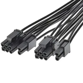 6/10tk 8 Pin Emane 2*8P(6+2)pin Power Extention Cable Mees 20cm 18AWG PCIE pesa PCI Express 4 Joonte Ühendamise Graafika Kaart Kaabel