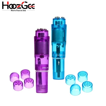 HoozGee Mini Saladus Vibraator 4 Replaceable Tips Kliitori Stimulaator G-spot, Massaaž Erootilise Sugu Mänguasjad, Naiste Täiskasvanud Sugu Tooted