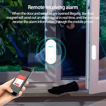 Smart Home Tuya Zigbee Ukse-Ja Akna Sensor Smart Liigend-Ukse Magnet Akna Ukse Lahti, Kodus Andur Häire Safy Andur