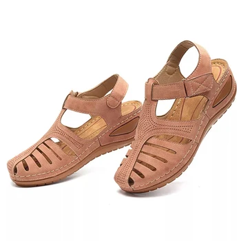 2021 Naiste Kiilud Sandaalid Kiilud Chaussure Femme Vabaaja Gladiaator Platvorm Kingad Talon Õõnes Välja Disain-Rooma Stiilis Suve Kingad