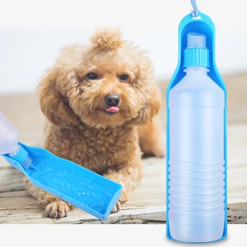 250ml/500ml Pet Dog Vee Pudel Plastikust Kaasaskantav Vee Pudel Lemmikloomad Väljas Reisi Joogivee Investor Kaussi Kokkupandav