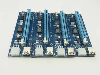 PCIe 1 kuni 4 Kaevandamine Kaart PCI Express 16X Slots Ärkaja Kaart PCI-E 1X kuni 16x Välist PCI-e Pesa Adapter Port Kordaja BTC