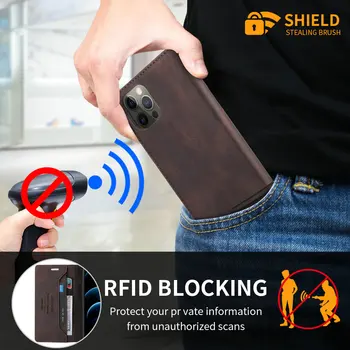 Realme 7 Pro 8 7Pro Klapp Juhul RFID Blokeerimine Nahast Kilp-Kaardi Pesa Omanik OPPO Realme 8 5G Juhul Realmi 8Pro RMX2170 Fundas