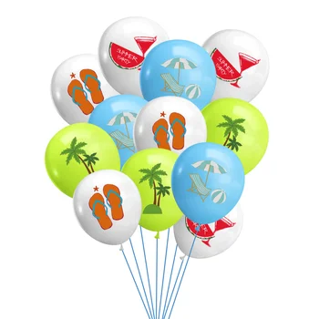 16pcs Hawaii Pool Dekoratiivsed Õhupalli Suvel rannas kookospähkli puu Õhupalli eest Troopiline Hawaii Luau Pool Sünnipäeval Teenetemärke