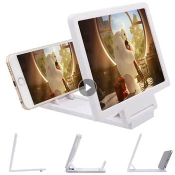 1tk 3D kino Ekraan Suuremalt Luup Ekraani Luup HD Projektor Mobiiltelefoni Universaalne Seista Omanik IPhone Xiaomi