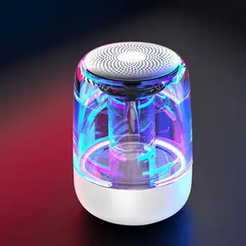 Kaasaskantavad Kõlarid Bluetooth-5.0 Veerus Juhtmevaba Bluetooth Kõlar Võimas, Kõrge 6D Bass Raadio Koos Muutuva Värviga LED Valgus