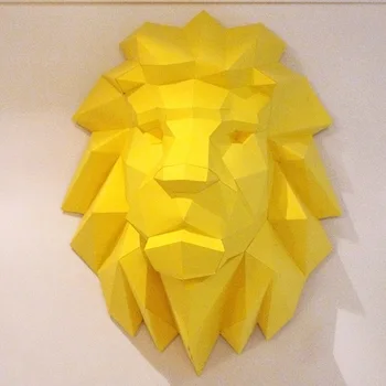 3D Paber Mudel Lõvi Pea papercraft loomade home decor seina kaunistamiseks Mõistatusi Haridus-DIY Mänguasjad sünnipäeva Kingitus Lastele