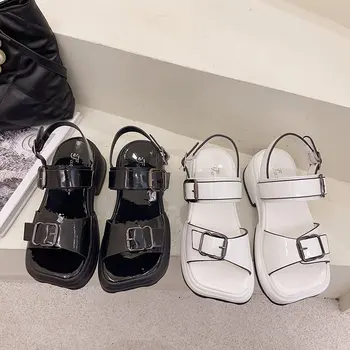 Uus Naiste Sport Sandaalid 2021 Vabaaja Värviga Mood Suvel Platvorm Sandales Basic Paksu Naiste Kingad Zapatillas Mujer