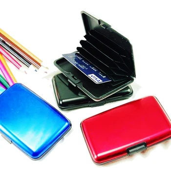 1 TK Alumiinium Metallist Krediitkaardi Omanik Slim Antimagnetic Blokeerimine Rahakoti Juhul Tasku Business ID-Kaardi Veekindel Kaitse Box