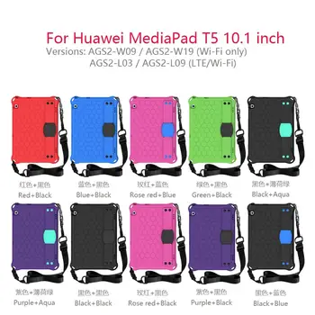Kate Huawei MediaPad T5 10.1 Lapsed Põrutuskindel Tabletid Coque jaoks Huawei MediaPad T5-10 AGS2-W09 / W19 AGS2-L09 / L03 Funda