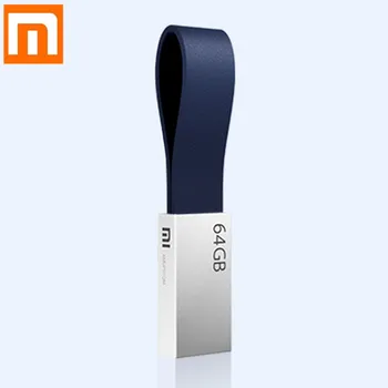 Algne Xiaomi Mijia U Disk 64GB USB 3.0 High-käigulise Metallist korpusega Kompaktne Suurus Tulus kaelapaela kinnitamine Disain