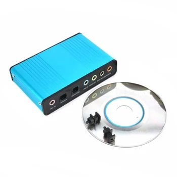 Helikaart Välise Kanal 5.1/7.1 Optiline Audio USB helikaart 6 Kanalit USB PC Sülearvuti Kõlar, Audio Optiline Kaardi Adapter