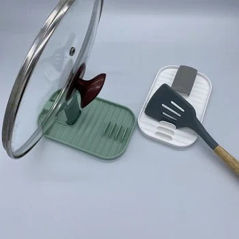 Köök Lusikas Omanikud Kahvel Spaatliga Hammas Riiul Korraldaja Plastikust Lusikas Ülejäänud Söögipulgad Omanik Non-slip Lusikad Pad Köök Tööriistad