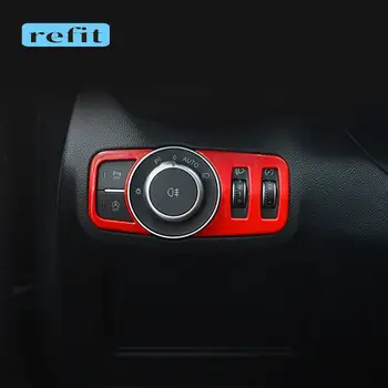 Carbon Fiber Auto esitulede reguleerimine dekoratiivse raami nuppu kleebise Jaoks Alfa Romeo Giulia sisekujunduses Tarvikud