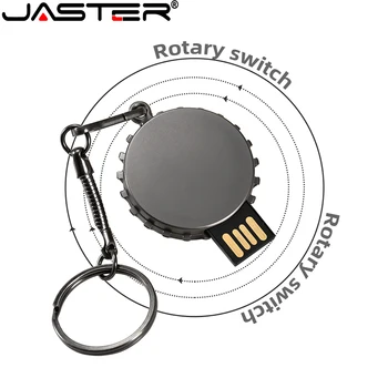 JASTER Mini metallist USB flash drive 4G 8G 16GB 32GB 64GB 128G Muuda Pen Drive USB Memory Stick U disk kingitus Custom logo