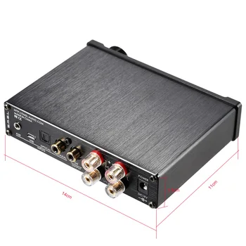 S. M. S. L Q5 pro Mini Kaasaskantav HiFi Digital 3,5 mm AUX-in Analog/ USB/ Koaksiaal/ Optiline Stereo Audio Võimendi Amp telecontrol