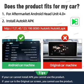 CarlinKit 2021 USB-Android Auto Wireless Apple Carplay Dongle Navigatsiooni-Mängija Smart Peegeldamine Airplay IOS14 Android Süsteem