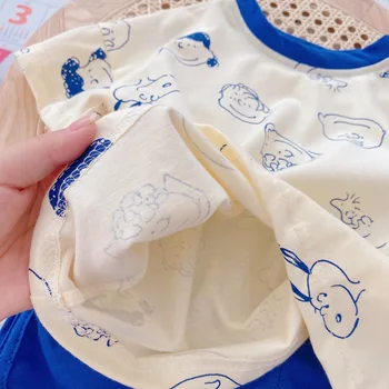 Lapsed Ilus Ülikond, Lühikese Varrukaga Top Tee Särgid + Püksid Komplekti Cartoon T-särk, lühikesed Püksid Poistele korea Väikelapse Tüdruk Riided 1-6Y